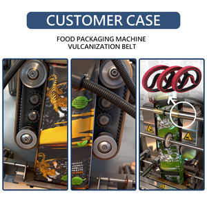 Desgaste personalizável resistente T10 610 borracha vermelha dente correia dentada para impressão lojas - Product Image 3