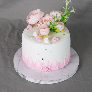 6 8 10 12 14 Inch Wholesale Price High Quality White Marble Corrugated <b>Board</b> <b>Cake</b> Drum <b>Board</b> - Product Image 5
