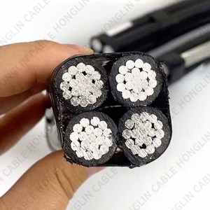 Cable ABC trenzado superior 4*16 2X25mm2 ABC Cable de alimentación aérea de aluminio Cable eléctrico Farolas Cable ABC - Product Image 2