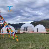 Tentes de station touristique maison Glamping observation des étoiles 6m coupole dôme Capsule maison pour les événements de camping en plein air