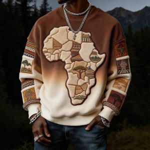 Suéter de Hombre con Diseño de Apliques en la Parte Delantera, Manga Regular, 100% Acrílico, Grosor Estándar, Cuello Redondo - Product Image 5