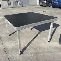 Plateforme de scène en aluminium certifiée TUV 4x4 pieds 4x8 pieds, plateau de scène modulaire réglable pour la location d'événements