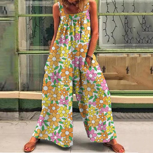 <span class=keywords><strong>Tuta</strong></span> Estiva <span class=keywords><strong>a</strong></span> Righe da Donna, <span class=keywords><strong>Tuta</strong></span> da Spiaggia Stampata, Jumpsuit da Donna - Product Image 2