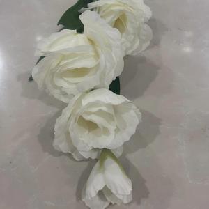 Vraies fleurs de roses artificielles rose fuchsia pour la décoration de la maison et de mariage, décoration de haute qualité - Product Image 4