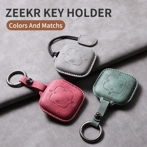 Venta al por mayor directa de fábrica, en stock. Funda de Cuero para Llaves ZEEKR 001, Nueva Funda Premium para Llaves ZEEKR 7X para Hombre - Product Image 2