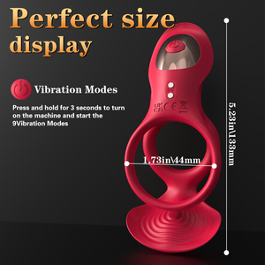 Giocattolo <span class=keywords><strong>di</strong></span> Risonanza per Coppie LIL MERMAID, Anello Vibrante Wireless per Stimolazione Clitoridea e Ritardo dell'Eiaculazione - Product Image 2