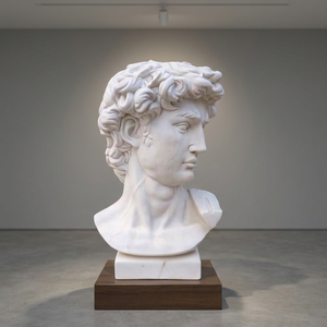 Statue de David en marbre moderne, best-seller, avec garantie d'un an, pour la décoration de la salle de séjour, du bureau ou de l'hôtel - Product Image 3