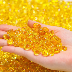Adorno de Cristal en Forma de Lingote, Ovalado Amarillo, Decoración para el Hogar, Colección de Regalos - Product Image 3