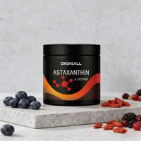 ONEHEEALL Astaxanthine liposomale absorbable, extrait naturel d'astaxanthine, compléments alimentaires pour la santé, peau claire, capsules d'astaxanthine