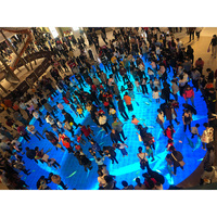 Panneaux muraux vidéo LED pour piste de danse de mariage en plein air P3.9 P3.91 Carreaux de sol interactifs Affichage LED pour jeux d'enfants