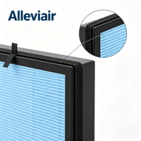 Filter Pengganti Alleviair AP1002 (Serat Karbon) 3-in-1 Lipat untuk Pembersih Udara AIRTOK & Pure Morning APH230C