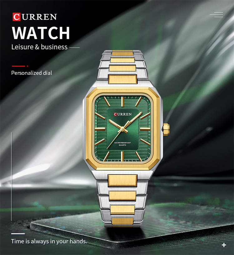 Curren *出品 Curren 8457 Classic Guangzhou Man Quartz Watch - Stainless