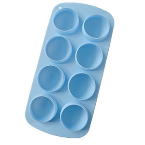 Bandeja de silicona rosa para cubitos de hielo, molde redondo de 8 cavidades para hacer chocolate y hielo, uso familiar - Product Image 3