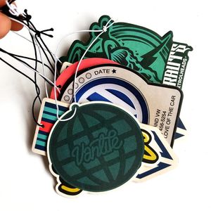 Tarjeta de Papel Perfumada <span class=keywords><strong>para</strong></span> Coche con Aroma a Limón, Diseño Personalizado, Impresión a Color de Ángel/Animal, Corte con Forma Especial, Regalo de Gran Demanda - Product Image 3