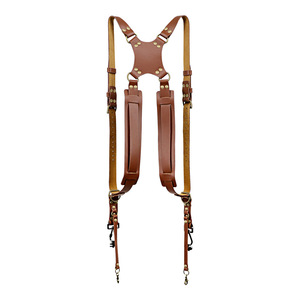 <span class=keywords><strong>Correa</strong></span> de cámara de cuero dual Equipo de fotografía Correas de cámara SLR resistentes a caídas ajustables - Product Image 5
