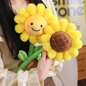 Muñeco de Peluche Girasol, Algodón PP, Peluche Corto Extra Suave, Decoración del Hogar, Regalo para Profesor, Examen de Admisión a la Universidad - Product Image 2