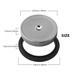 1 ENSEMBLE de groupes de <span class=keywords><strong>cafetière</strong></span> de 50 mm avec joint d'étanchéité compatible avec les modèles d'espresso <span class=keywords><strong>Delonghi</strong></span> EC685 EC680 EC9335M EC2351 - Product Image 4