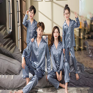 Ddp Kerst Dames Lange Mouwen Zijden Pyjama Pak Santa Claus Xmas Pyjama Familie Kerst Zijde Pyjama Plus Size Vrouwen - Product Image 3