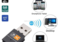 Adaptador USB Wifi Inalámbrico de 600M, Tarjeta de Red Inalámbrica de 600M, Adaptador USB Wlan Inalámbrico AC para Windows