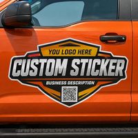 Autocollant de fenêtre de voiture personnalisé avec logo, écologique, en vinyle, 3D en relief, couleur pleine, pelliculage mat, Gasser pour la décoration des fêtes