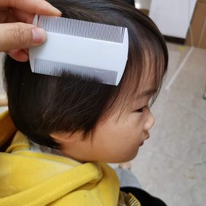 Peignes à dents fines double face avec dents en plastique Peigne à poux et lentes pour le traitement des poux <span class=keywords><strong>de</strong></span> tête - Product Image 3