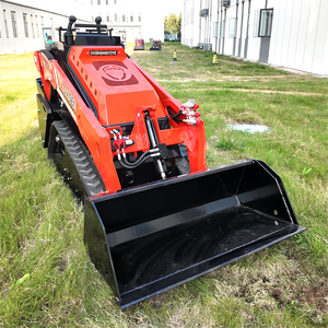 TOVISEN V1000 Mini Skid Steer Loader Diesel Orugas Hidraulica Alto Flujo Mulcher Forestal - Product Image 3