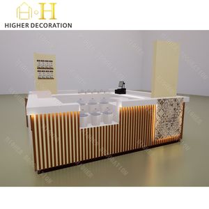 ตู้โชว์ขนมหวานร้านกาแฟทันสมัยเคาน์เตอร์บาร์บาร์ร้านเบเกอรี่เค้กดีไซน์ตู้โชว์ขนมหวานติดร้านเฟอร์นิเจอร์ - Product Image 2