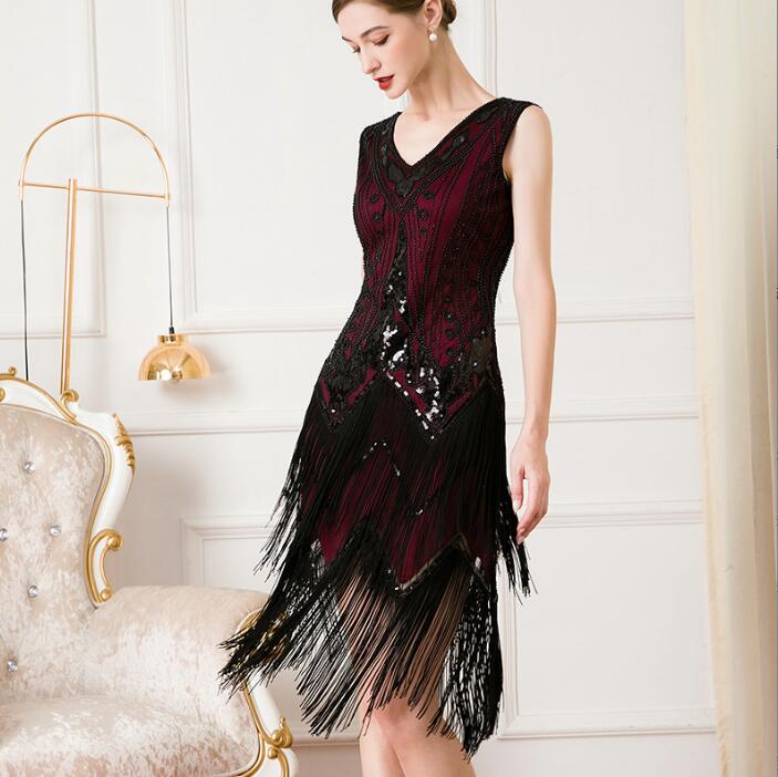 burgundy flapper dress Constantine Maxi Dress in Emerald Green Crinkle Satin – St Frock
