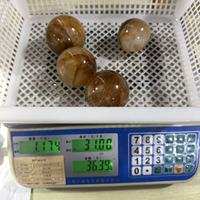 Sphère de cristal en pierre naturelle éclatante d'or, artisanat de haute qualité pour la décoration intérieure, vente en gros