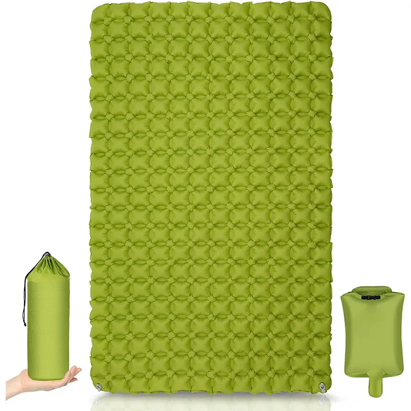 Tapis de couchage de Camping en plein air de haute qualité, Double largeur, léger et confortable pour voiture, Camping, tentes pour deux personnes