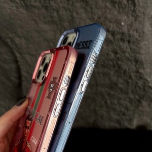 Custodia per telefono anti-impronta antiurto in TPU+PC con stampa UV a fumetti di Cristiano Ronaldo e <span class=keywords><strong>Lionel</strong></span> Messi, alla moda, per appassionati di calcio - Product Image 4