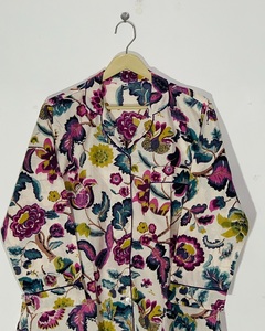 Conjunto de Pijama de Algodón con Estampado Étnico Boho-Chic para Mujer, Precio al por Mayor - Product Image 6