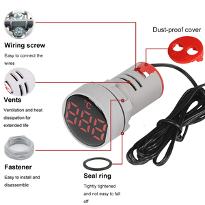 ST1 sinotimer st16c tinh thể phim tạm thời Chỉ số-5 màu sắc, LED hiển thị-20-199 ℃, 22mm lỗ, AC50-380V chỉ số tròn - Product Image 2