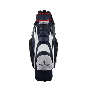 New arrival golf cart bag for men with 14-way full-length dividers wholesale golf cart bag 2024