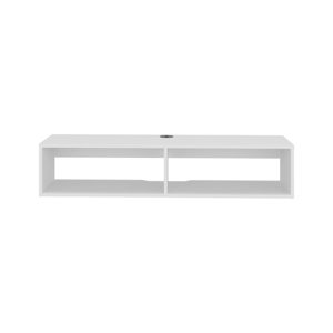 Arctic Floating White <b>Tv</b> <b>Stand</b> Open Shelves Modern Design Storage Unit Living Room - Product Image 5
