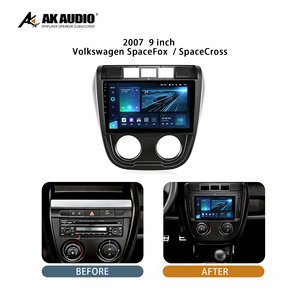 Reproductor de DVD para Auto con Marco Individual de 9 Pulgadas para Volkswagen Space <span class=keywords><strong>Fox</strong></span>/Space Cross 2007, Panel Android, Navegación GPS, Radio Estéreo, ABS - Product Image 6