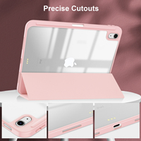 Mode Transparent TPU Soft Edge Cover Tablet Case pour iPad A16 11e génération 2025 Antichoc Clear Case avec porte-crayon