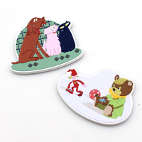 Patch de logo personnalisé en caoutchouc PVC de haute qualité, en forme de cœur, de dentelle ou de fleur, pour bracelet ou chapeau