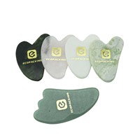 Kit de massage visage en quartz rose et Gua Sha – Outil de beauté facial en pierre de cristal – Rouleau de jade et Gua Sha personnalisés A888