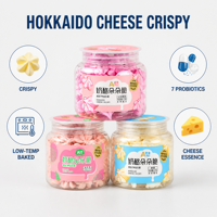 Biscuits croustillants aromatisés au yaourt aux fruits pour enfants avec 7 probiotiques actifs, collation saine, boîte portable de 27 g