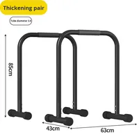 Barre de traction parallèle en métal pour intérieur, équipement de gym durable, confortable et sûr, avec support d'extension de bras réglable