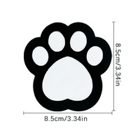 Fixations antidérapantes pour tapis motif patte de dessin animé, autocollants lavables et réutilisables en PU pour tapis avec adhésif sans résidu pour tapis, tapis de sol et escaliers