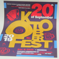 Affiche personnalisée imprimée en offset couleur pour événements, fêtes, festivals, en papier couché mat, pour publicité murale Halloween, été, plage