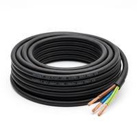 Kabel Listrik Overhead NewHope H03VV-F AC 250V VDE Konduktor Tembaga 2-inti Terpilin 18 AWG Berisolasi PVC Gulungan Terpilin