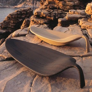 Modern Outdoor Rattan Sun <strong>Lounger</strong> Chair Durable <strong>Cushion</strong> for Courtyard Exterior Beach Hotel Villa Swimming Pool Holidays - Product Image 3