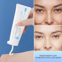 Crème hydratante naturelle à la vitamine B5 en gros, nettoyant visage rafraîchissant et raffermissant pour peaux délicates, outils de soin du visage