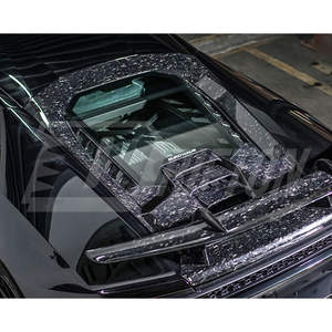 Juego de cubierta y alerón de motor trasero de fibra de carbono forjado de estilo de rendimiento para Lamborghini Huracan LP580 LP610 EVO 2014-2025 - Product Image 2