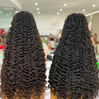Perruque Bouclée Birmane Brute, Perruque Frontale en Dentelle Full HD 30 Pouces, Fournisseur en Gros, Perruques de Cheveux Humains Vierges Bruts Vietnamiens Originaux Grade 12A