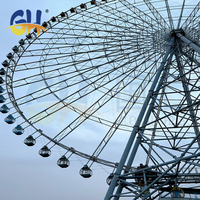 Grande Roue Géante de 108 m pour Parc d'Attractions Extérieur, Équipement de Divertissement, Manège Ludique, Attraction de Fête Foraine