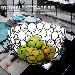 <b>Collapsible</b> Eco-Friendly Rectangular <b>Storage</b> Bin Woven Big Organizer Clothes Toy Folding Cotton Linen Rope Basket Leather - Product Image 3